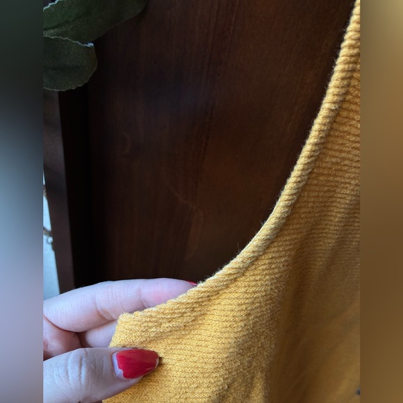 MADEWELL TEXTURE & THREAD BUTTON-FRONT TIE TANK TOP in TUNGSTEN GLOW (Size:M) - Picture 9 of 9